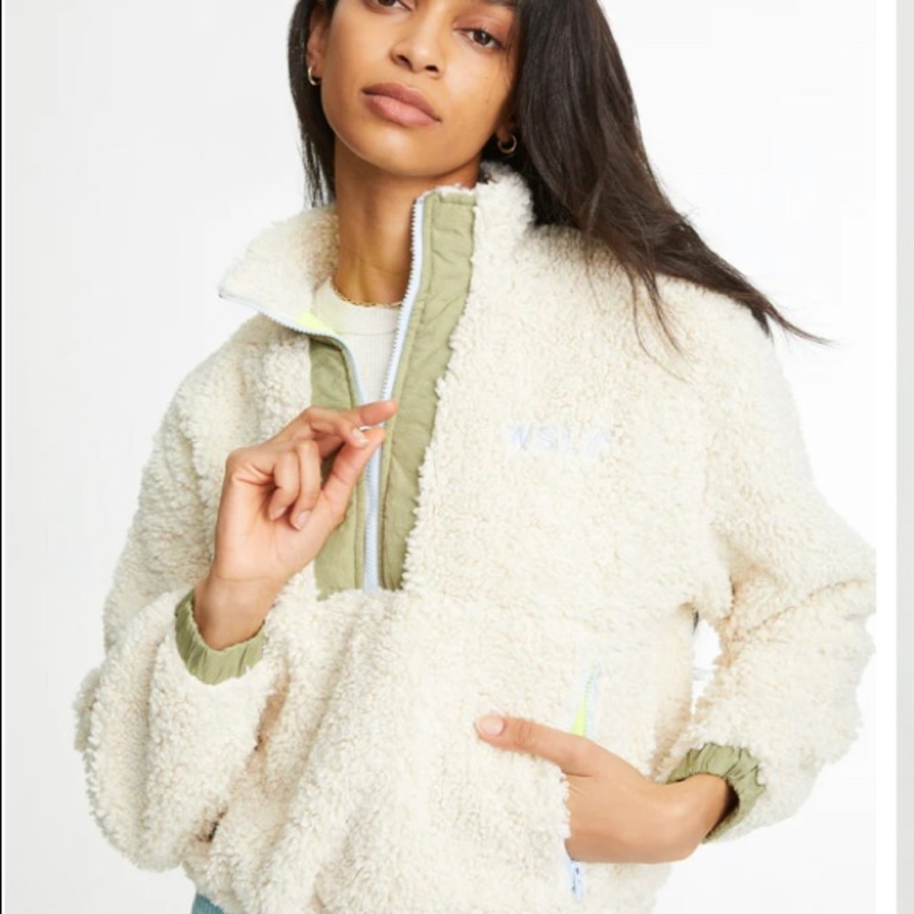 Bandier WSLY Eco Sherpa Cropped Jacket